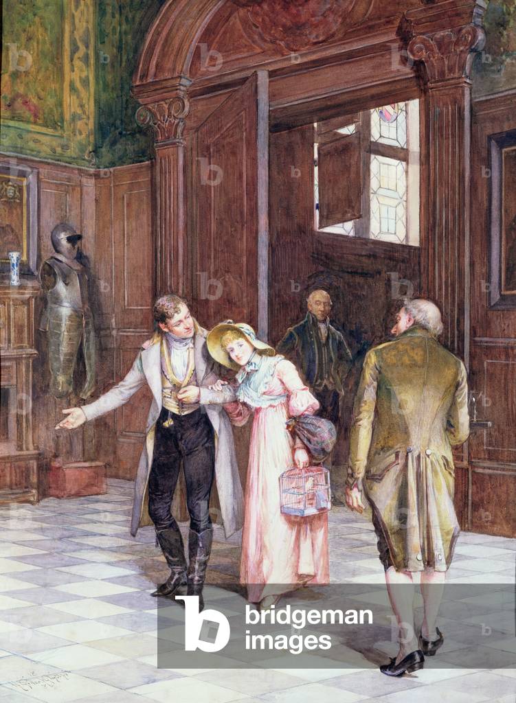 Crossing the Threshold, the New Bride, 1886 (w/c)
