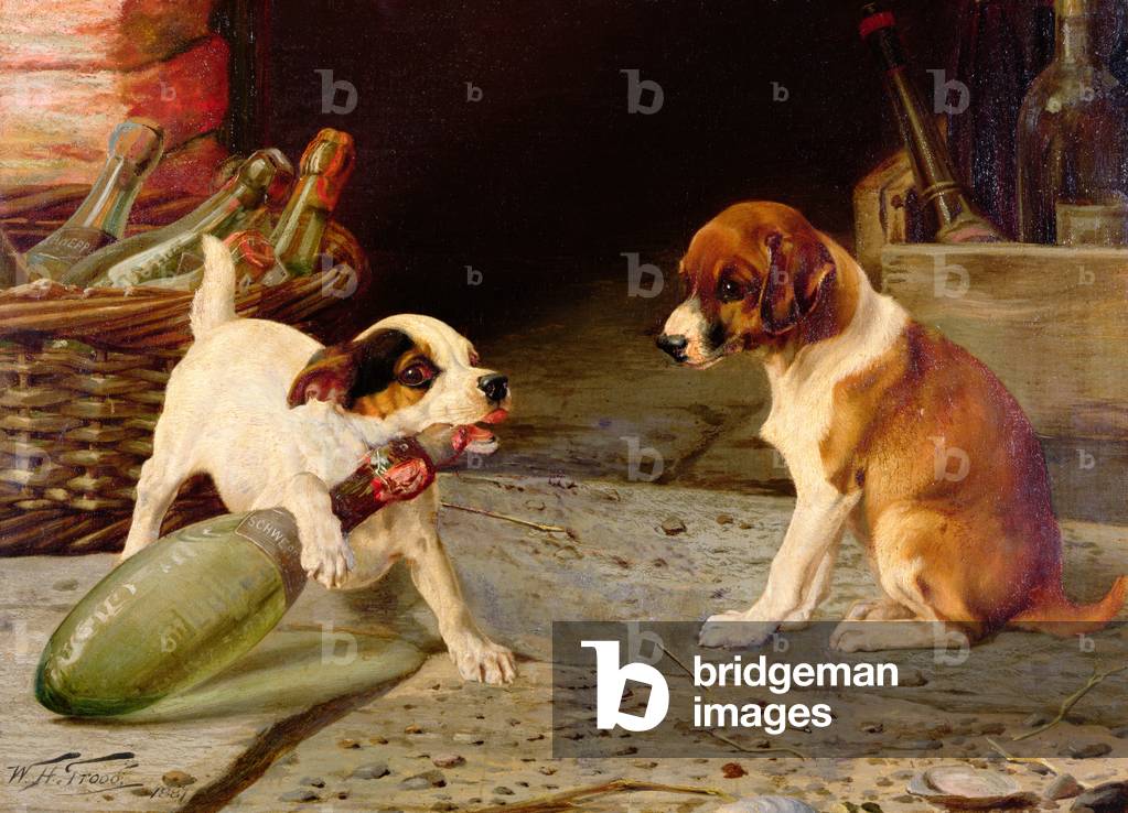 Uncorking the Bottle, 1887 (one of a pair)
