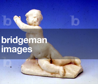 Bow white figure of a putto (ceramic)