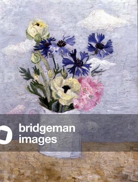 Flowers in a White Mug