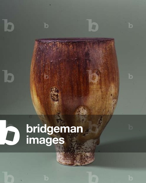 A rare 'Treacle' stoneware vase, c.1950's (ceramic)