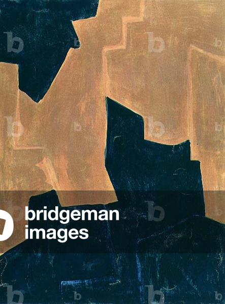 Blue and Orange Composition, 1961 (litho)