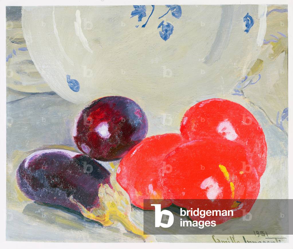 Aubergines and Tomatoes