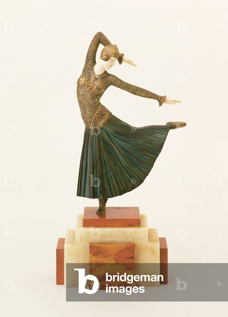 `Ayouta' (gold painted gilt bronze and ivory)