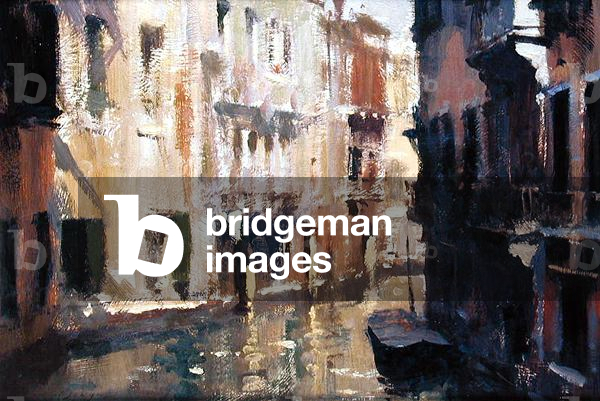 Old Houses, Venice (oil on board)