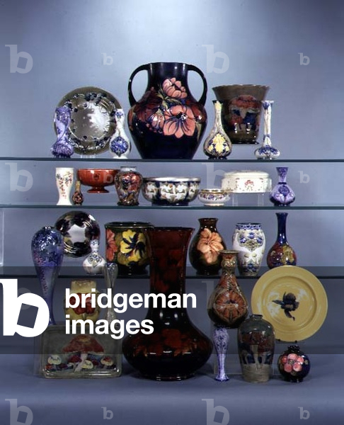 A selection of Walter Moorcroft (1872-1945) vases (ceramic)