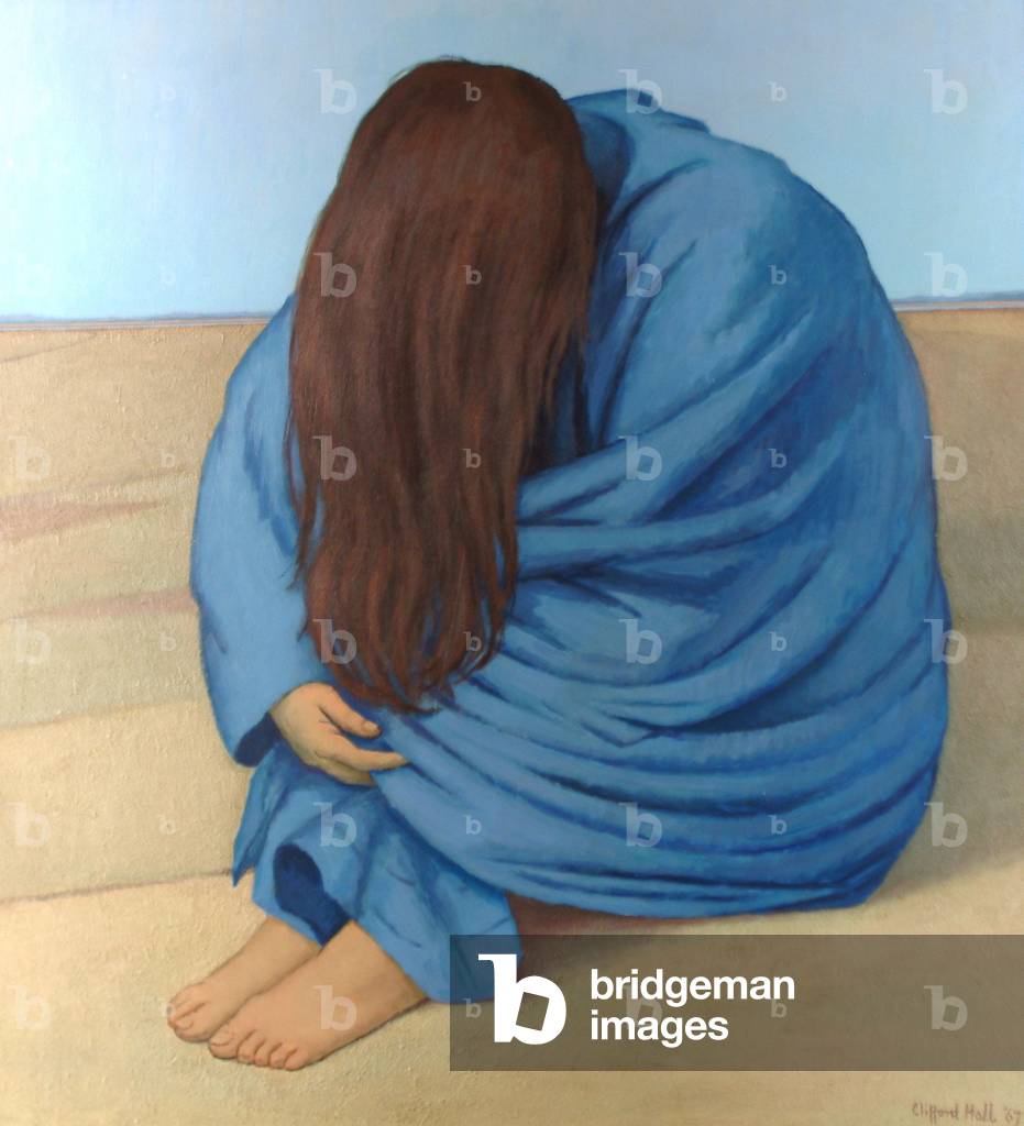 Bather in a Blue Towel, 1967 (acrylic on board)