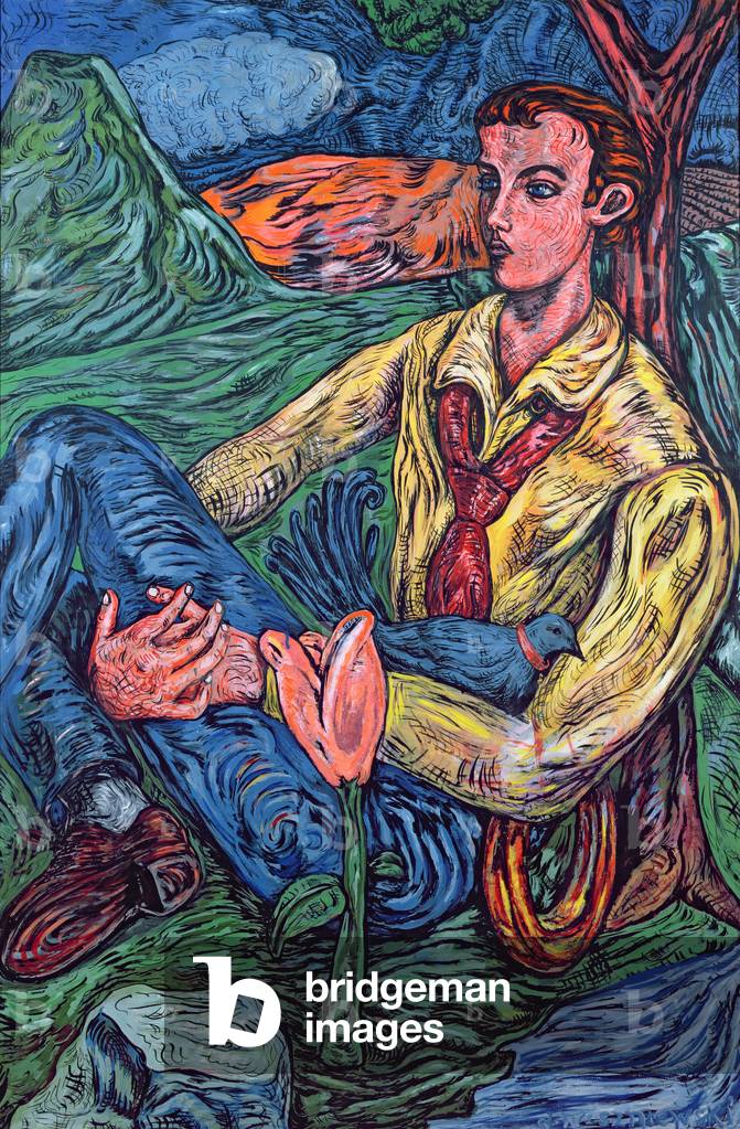 The Game Keeper, 1985 (gouache)