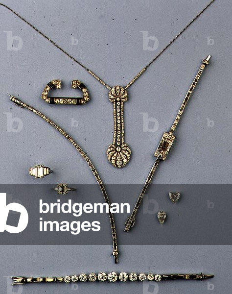 Selection of Art Deco diamond jewellery