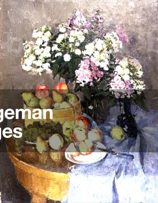 Still life with phloxes and fruit, 1959