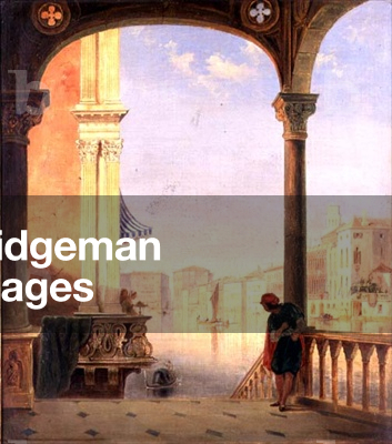 A Venetian Terrace (oil on canvas)