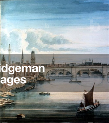 West view of New London Bridge and Old London Bridge, 1830 (w/c) (detail of 77089)