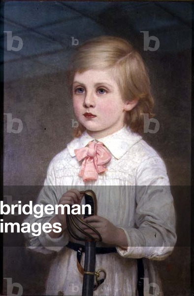 A half-length portrait of Major Sir Guy Colin Cambell, 4th Bt. as a child (signed)