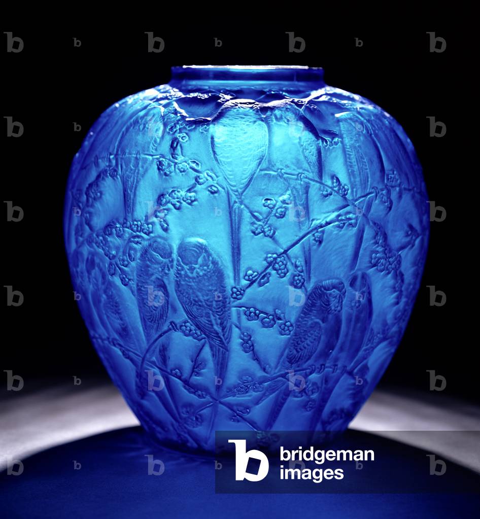 Perruches Electric Blue Vase (glass)