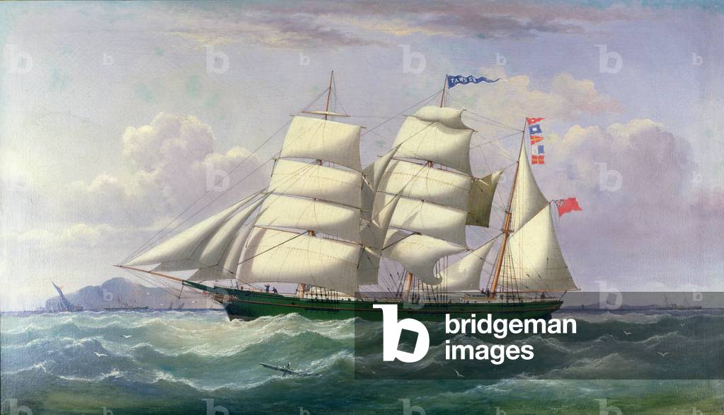 The Barquentine Pawnee in the Irish Sea