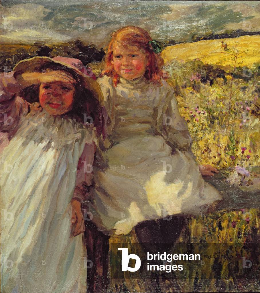 On the Stile (oil on canvas)
