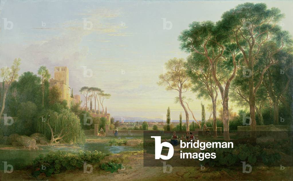 Extensive Garden Scene in the Bay of Naples