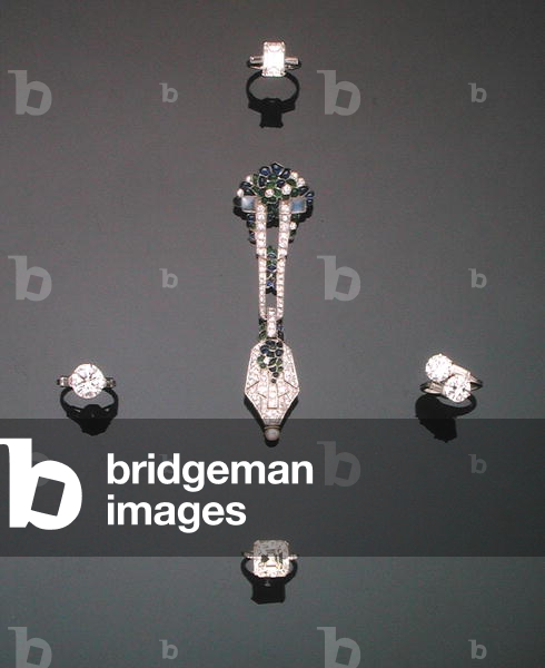 A selection of diamond jewellery