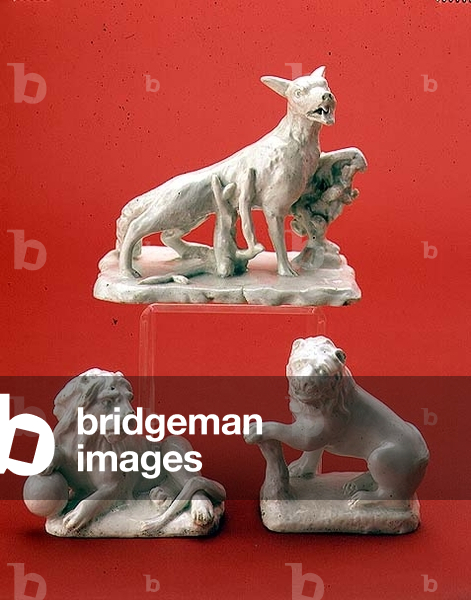 Group of Bow white figures, c.1750 (ceramic)