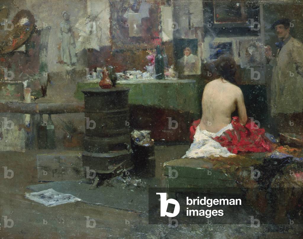 Idle Moments, 1889 (oil on board)