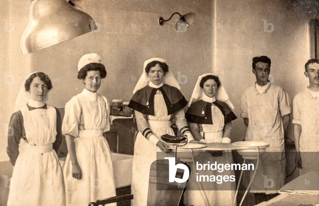 Nurses in Operating Room (postcard)