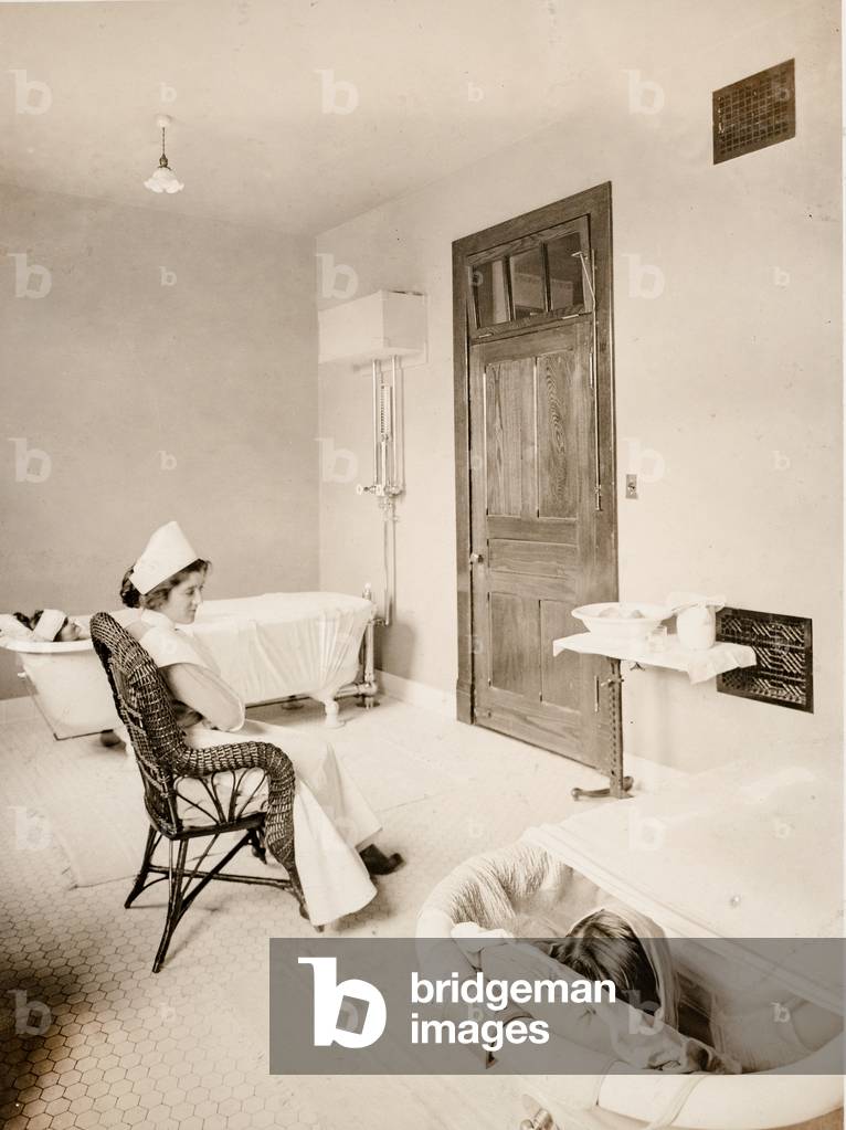 Hydrotherapy, New York State Mental Hospital, 1915 (silver gelatin print)