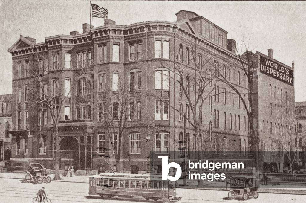 Invalids Hospital and Surgical Institute, 663 Main Street, Buffalo, New York, USA, 1908 (postcard)