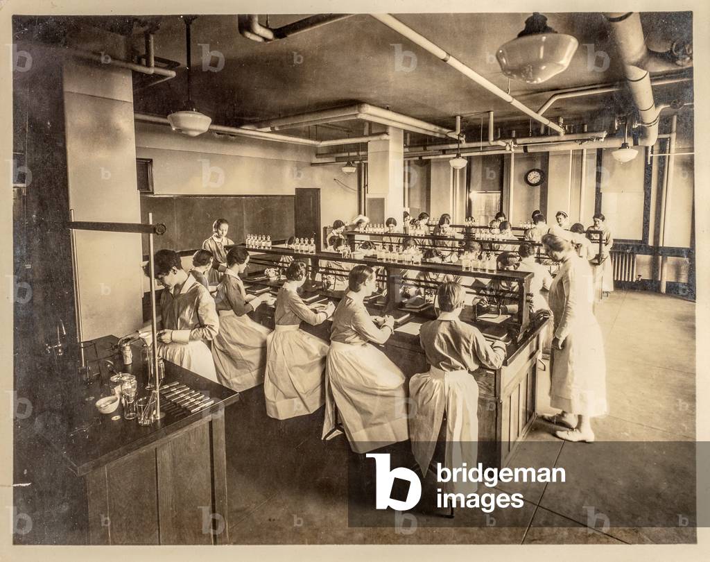 Nursing Students in School Lab, New York, NY, USA, c.1940 (silver gelatin print)