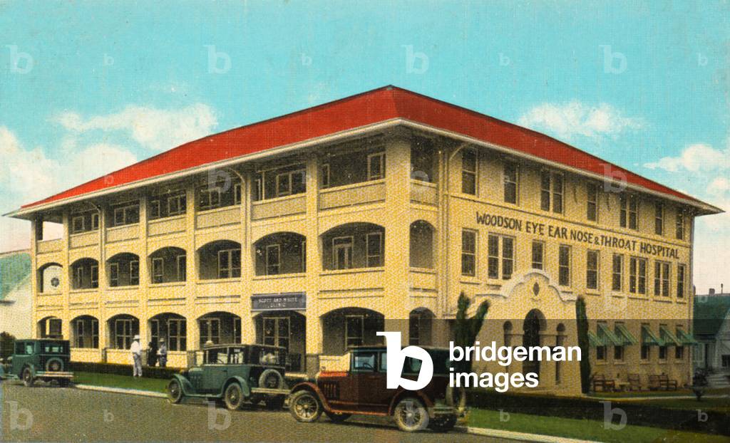 Scott and White Clinic, Woodson Eye, Ear, Nose and Throat Hospital Temple, Texas, USA (postcard)