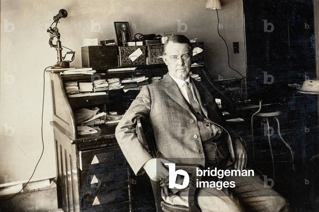 Doctor at Desk, San Francisco, c.1920 (silver gelatin print)