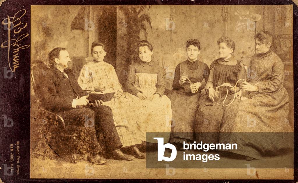 Portrait of Nurses, Seated with Doctor, San Jose, CA, USA, c.1870s-1880s (cabinet card)
