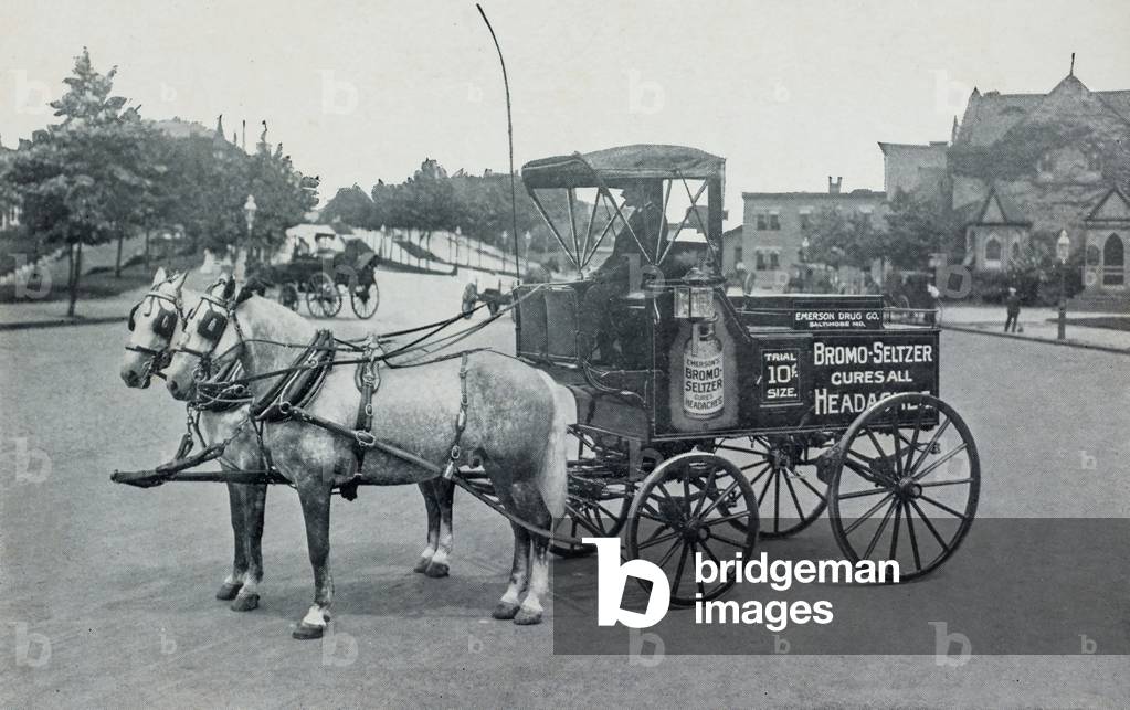 Emerson Drug Co. Horse Drawn Carriage, Baltimore, MD, USA, c.1905 (postcard)