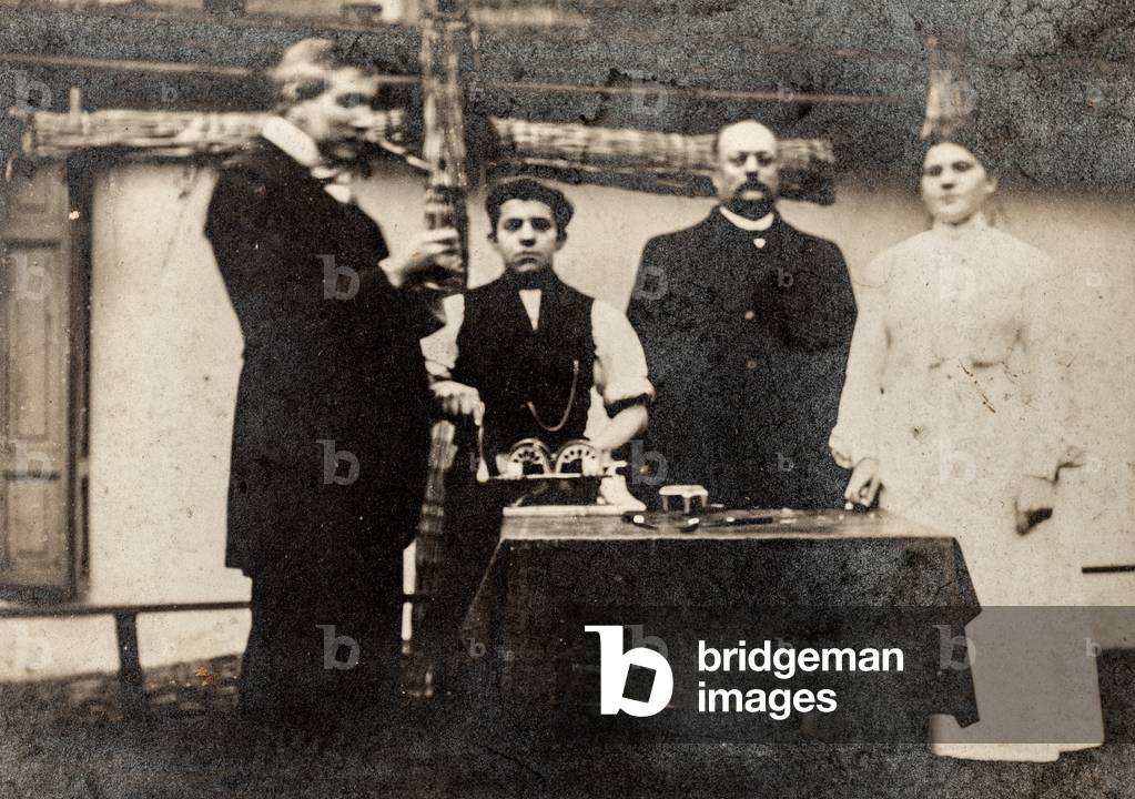 Vaccine Preparation, c.1900 (silver gelatin print)