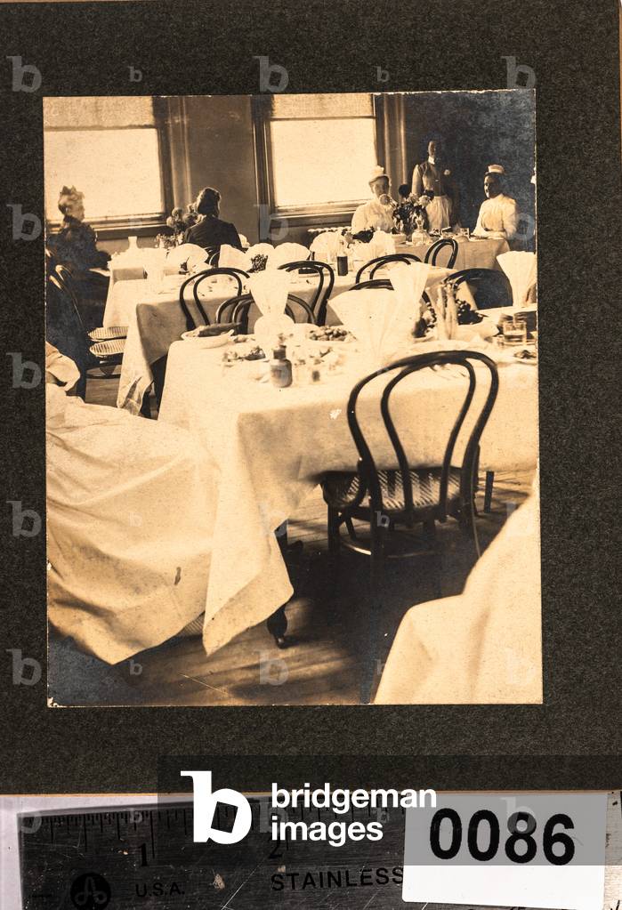 Nurses in a Dining Room (silver gelatin print)