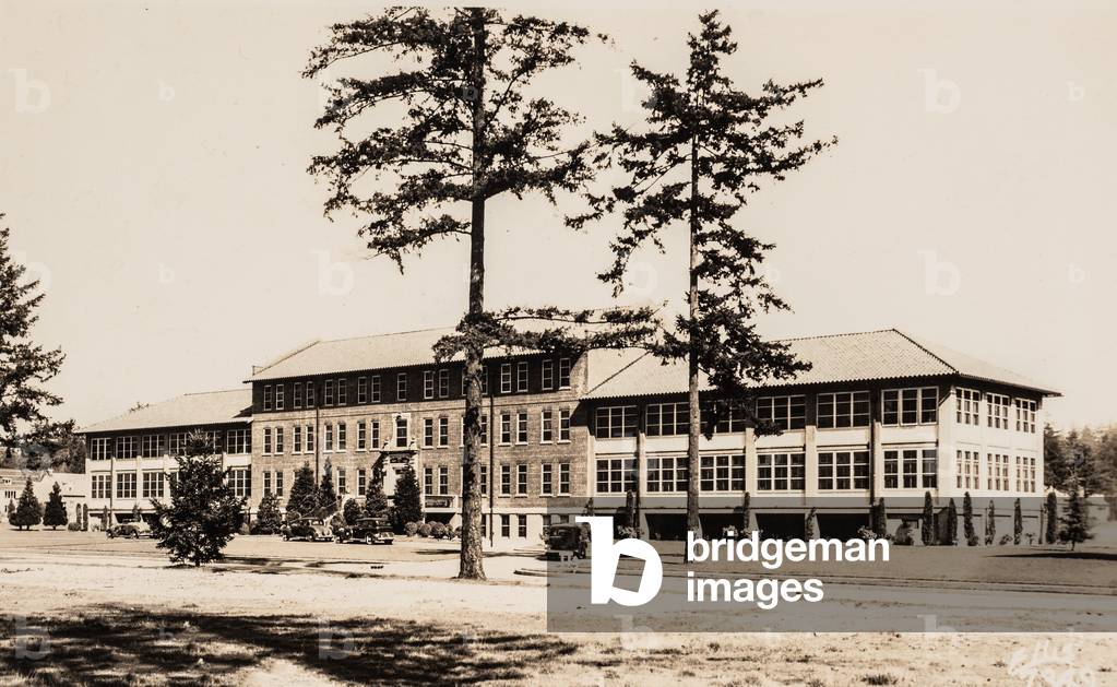Station Hospital, Fort Lewis, Washington, USA (postcard)