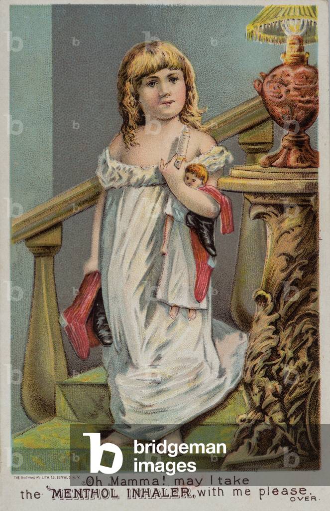 Cushman’s Menthol Inhaler Advertisement, Three Rivers, MI, USA, c.1890 (illustration)