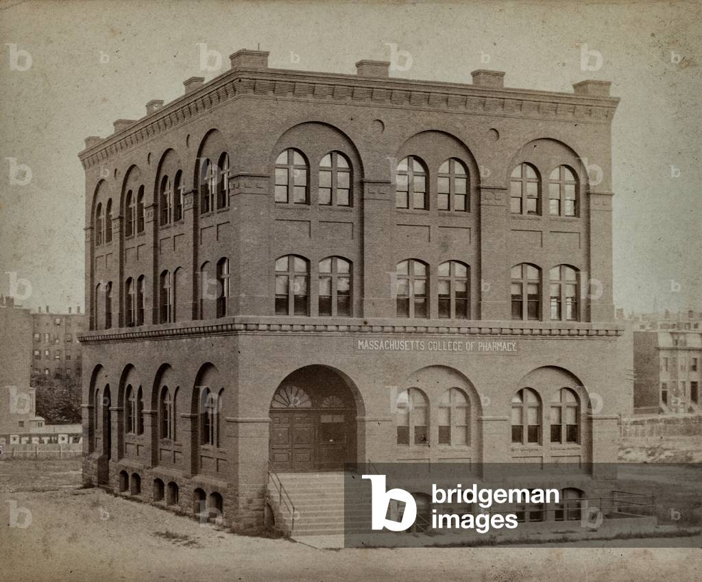 Massachusetts College of Pharmacy, Massachusetts, USA, c.1900 (silver gelatin print)