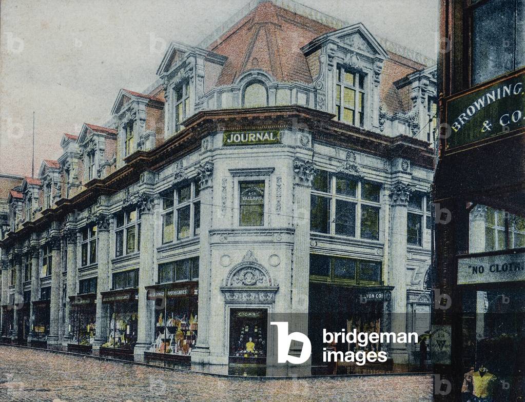 Exterior of the Largest Drug Store in America, Providence, RI, USA, c.1915 (postcard)