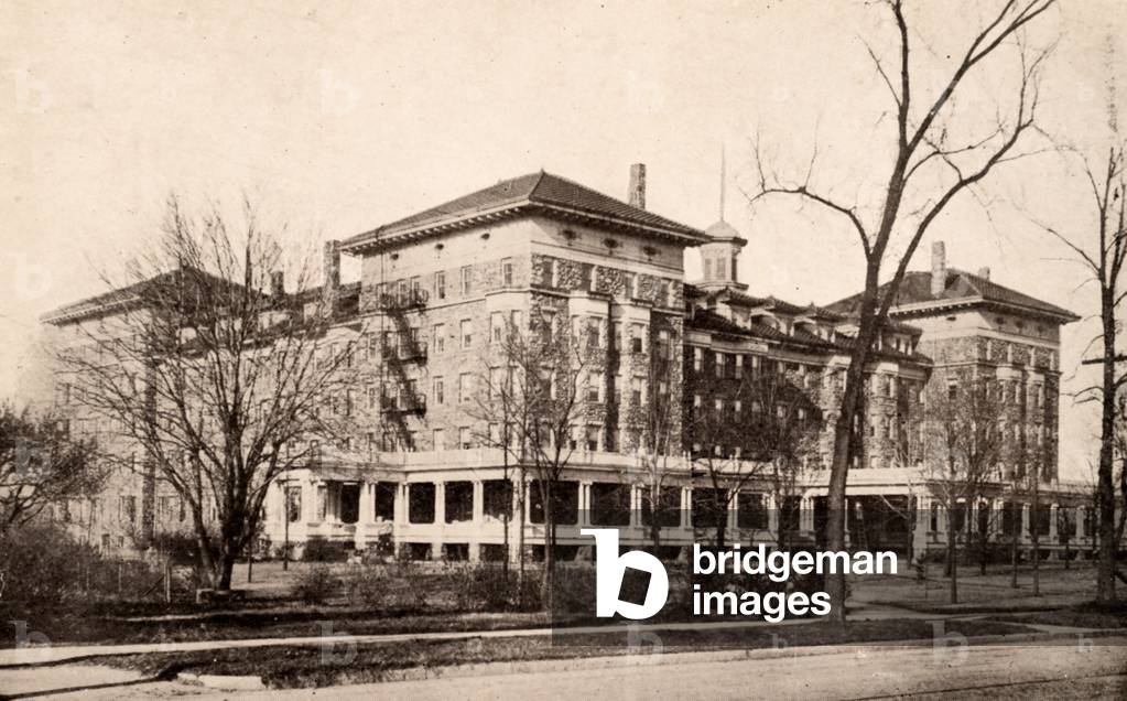 The Sanatorium, Battle Creek, Michigan, USA (postcard)