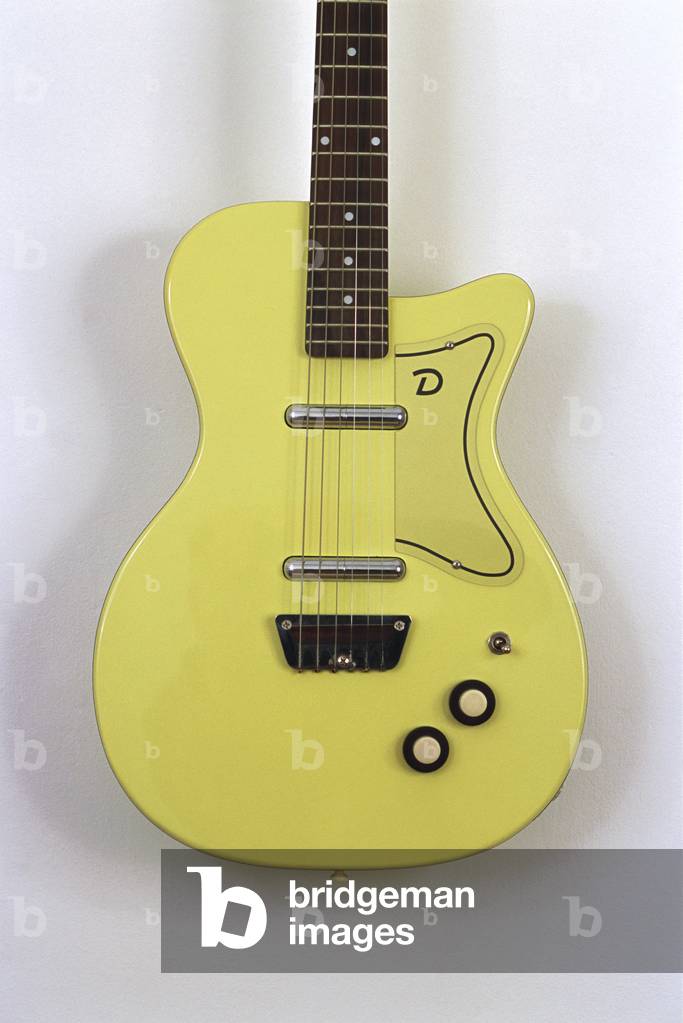 Yellow 'Danelectro' Electric Guitar