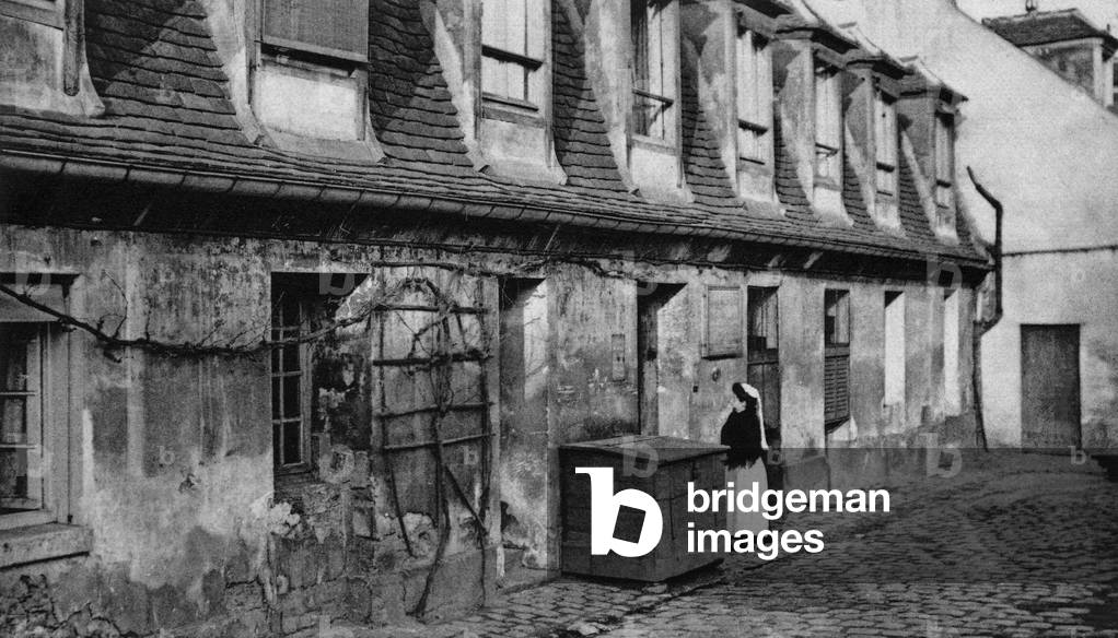 Salpetriere Hospital in Paris: the staff room of the house pharmacy, postcard, c. 1900