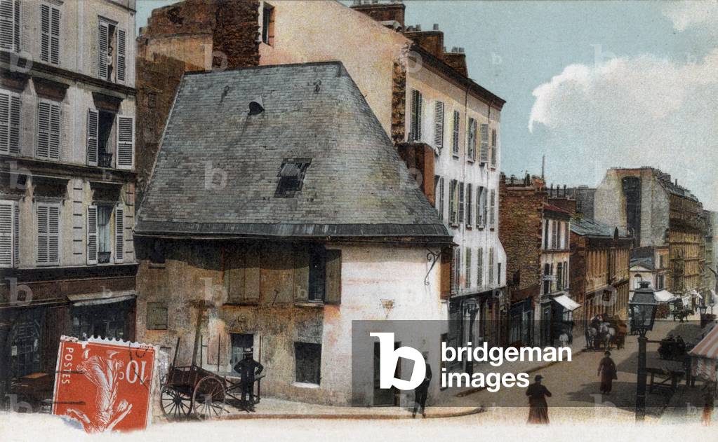 Paris: the manor of Gabrielle d'Estrees in Montmartre, postcard, c. 1900