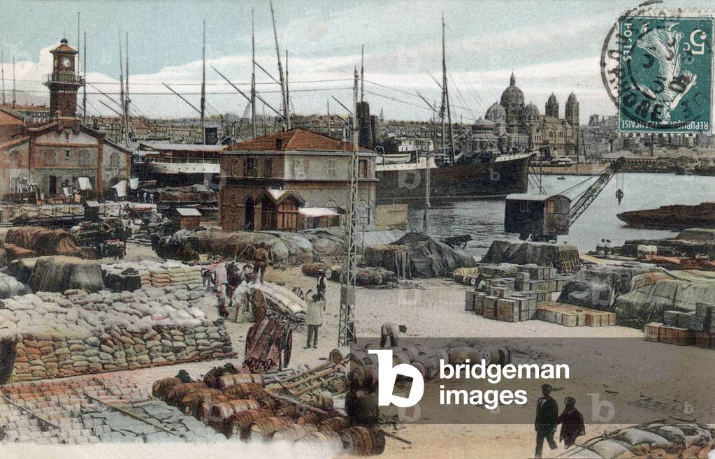 Marseille, France: Africa square, postcard, c. 1910