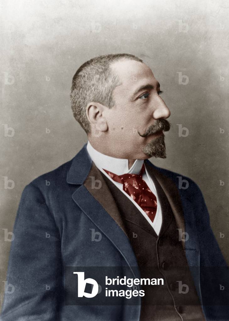 French writer Anatole France (1844-1924) c. 1893 photo by Nadar