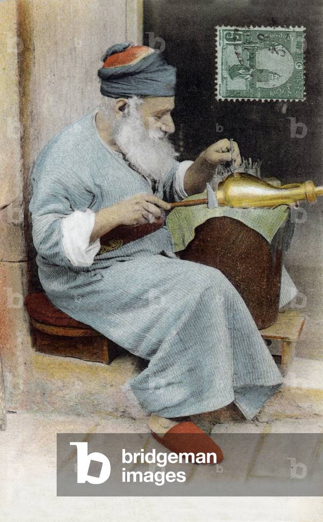 Postcard of Scenes and Types A Native Artisan 1912