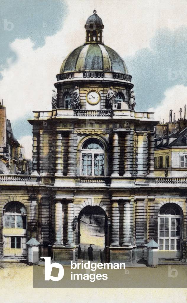 Paris: the senate (Luxembourg palace), postcard, 1915