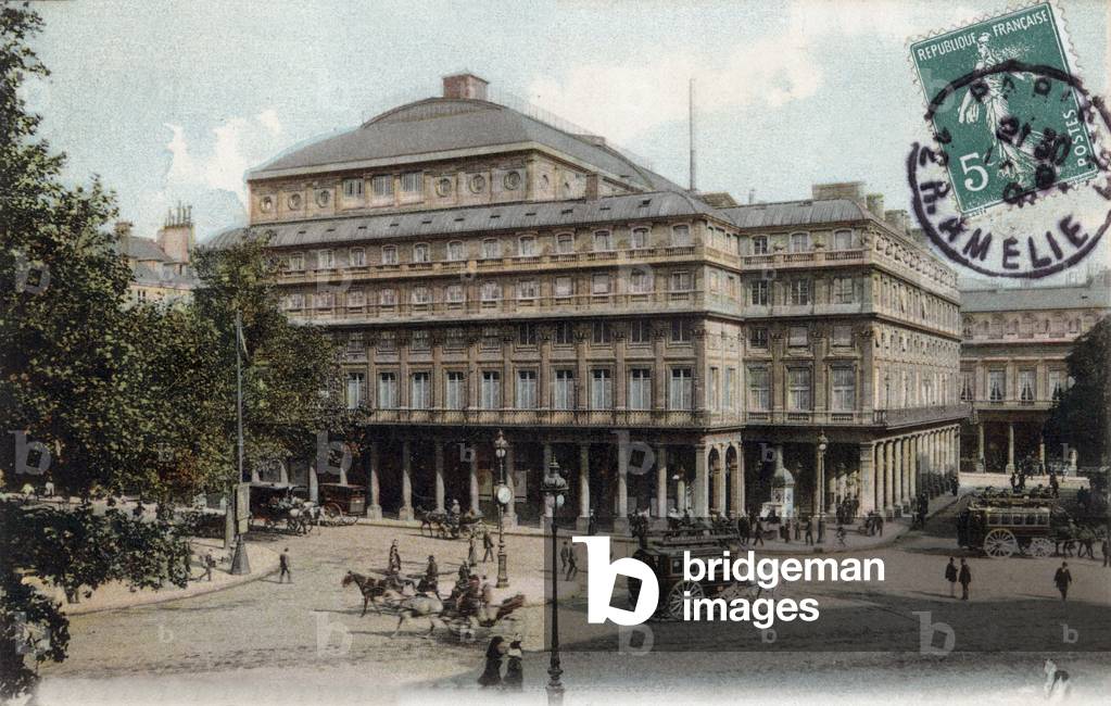 Paris: the Comedie Francaise, postcard, 1908