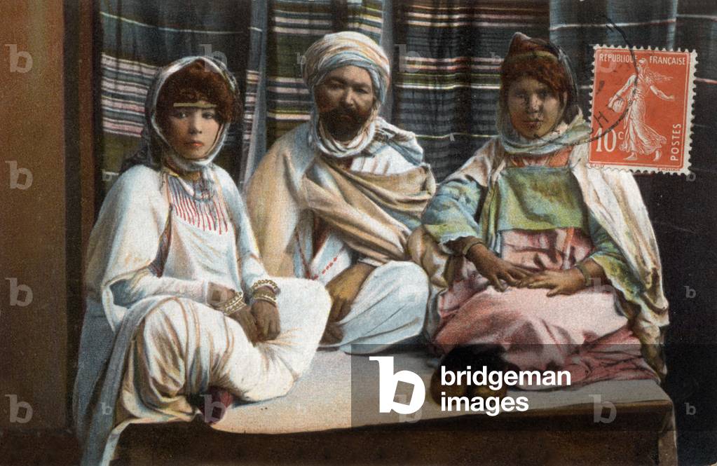 Arab Family Scenes and Types Postcard