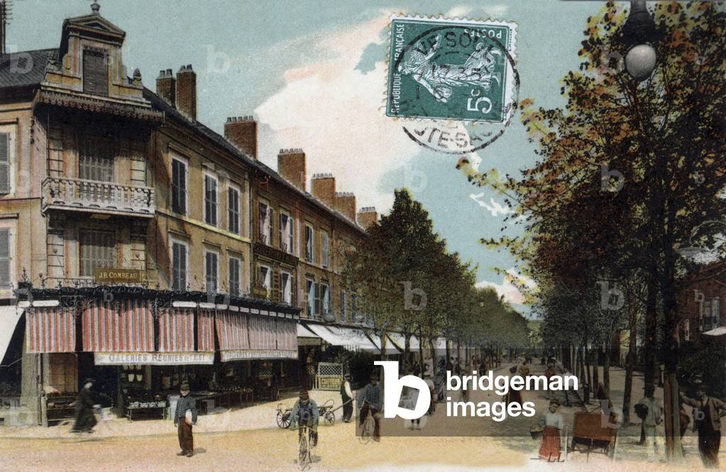 Vesoul, France, postcard, 1909