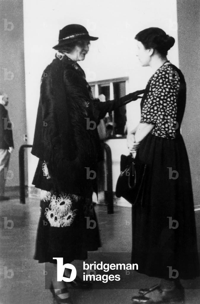 13th Congress of psychoanalysis of Lucerne in 1934: Marie Bonaparte and Anna Freud